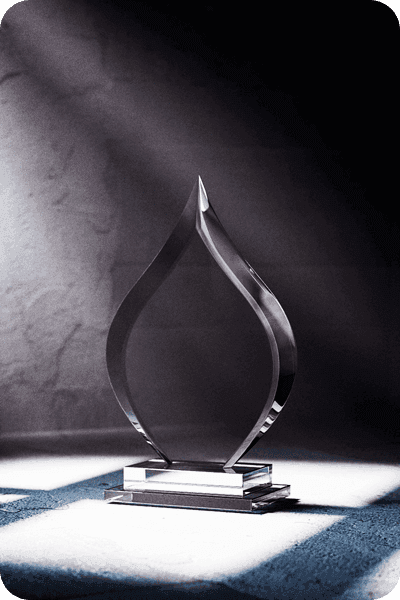 Trofeo in vetro -  GLA0415