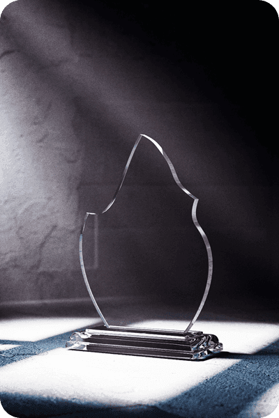 Trofeo in vetro -  GLA0416