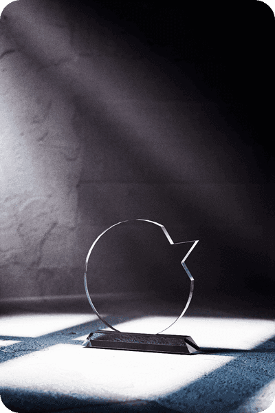 Trofeo in vetro -  GLA0437