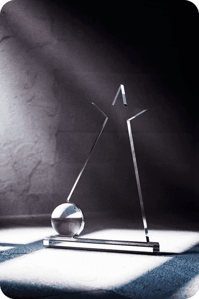 Trofeo in vetro -  GLA0441
