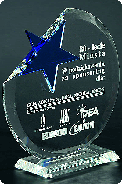 Trofeo in vetro -  GLA0084