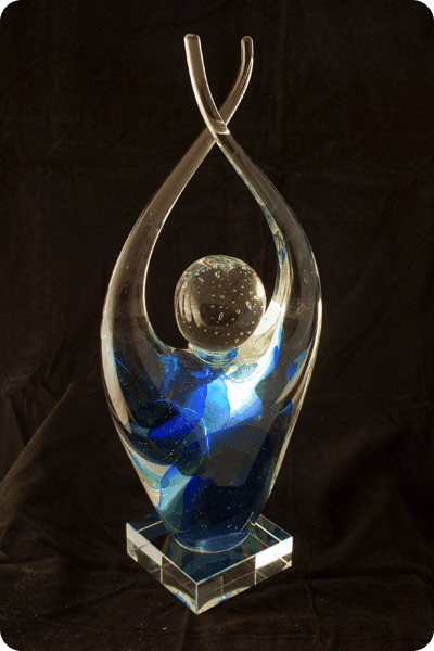 Trofeo in vetro -  GLA0123