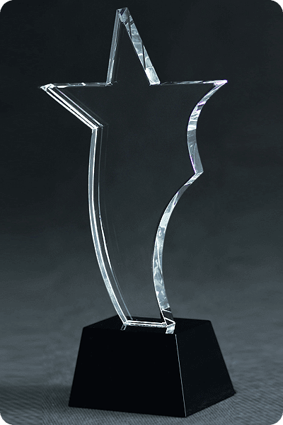 Trofeo in vetro -  GLA0158